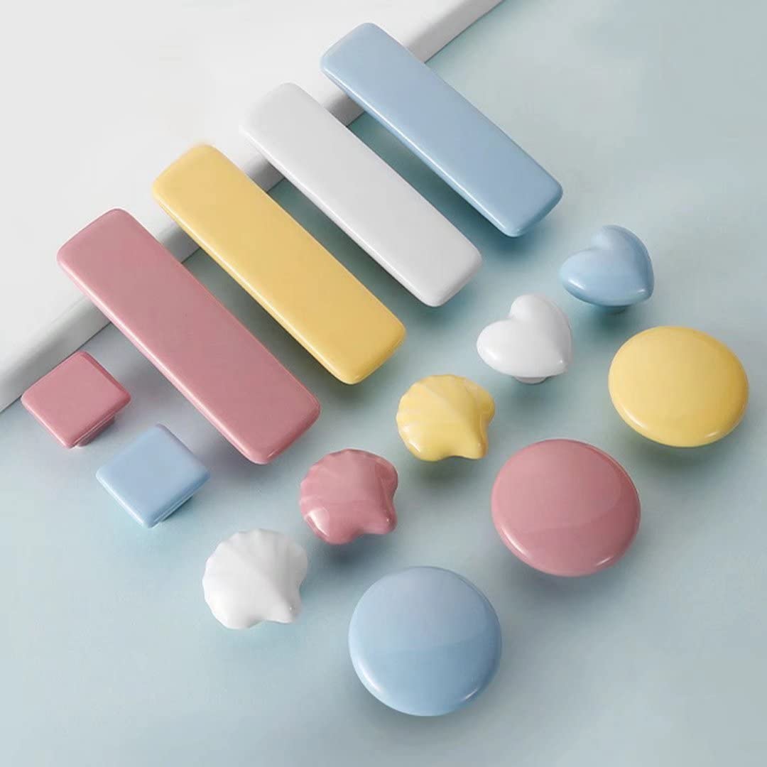20 confezioni di maniglie da cucina in ceramica bianca per armadietti, cassetti, maniglie per camera da letto, armadietti, cassettiere, maniglie decorative, pomelli per porta