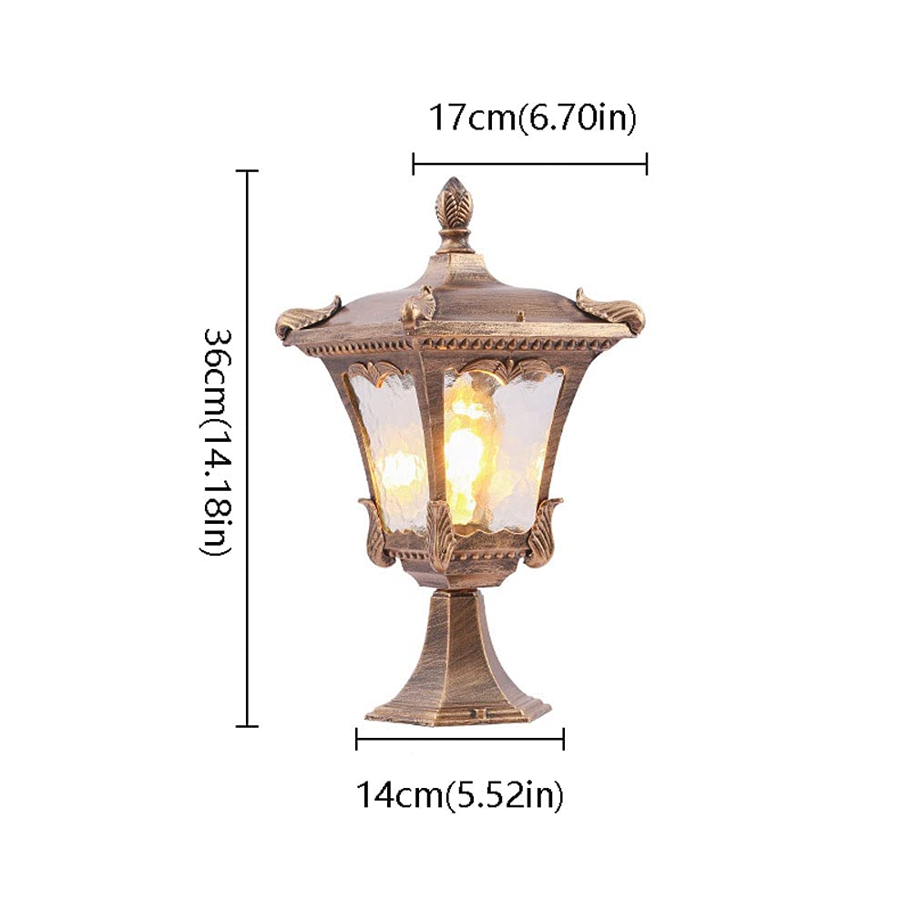 Lampade da esterno - Lampada impermeabile per cancello di villa, moderne lanterne a LED per cortili, illuminazione da parete esterna americana, illuminazione di sicurezza notturna