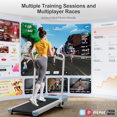 DeerRun Foldable Walking Pad with 9% Manual Incline — view 4