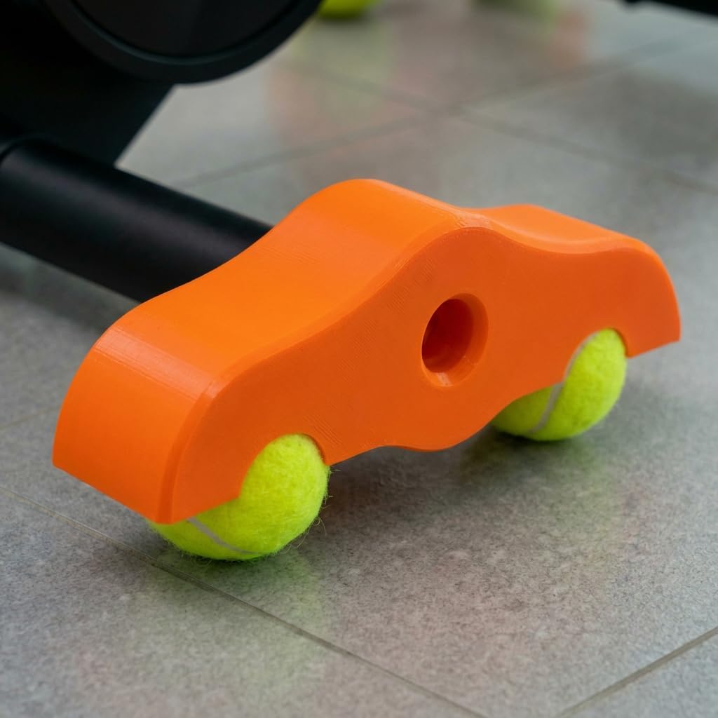 4-Pack Rocker Feet & Tennis Ball Set - Indoor Cycling Motion Attachments for Comfort and Vibration Dampening, Accessory Kit Designed for JetBlack Victory Trainer