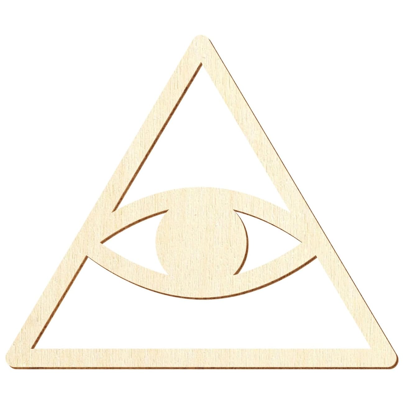 Allsehendes Holz Auge Caodaismus - Deko Basteln 5-50 cm