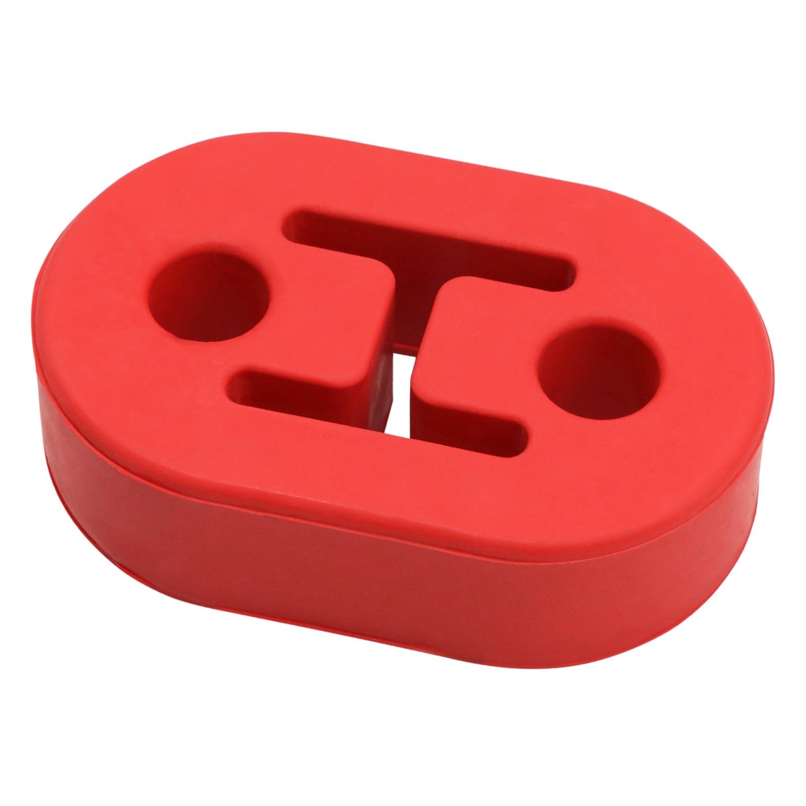 2-otworowy gumowy tłumik wydechowy, uchwyt montażowy rury wydechowej, wieszak, izolator, zamienny tłumik szt.(2 hole RED)