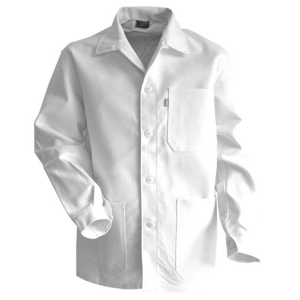 LMA 200244 ROULEAU Veste de Peintre Col Chevalier, Blanc, Taille 5