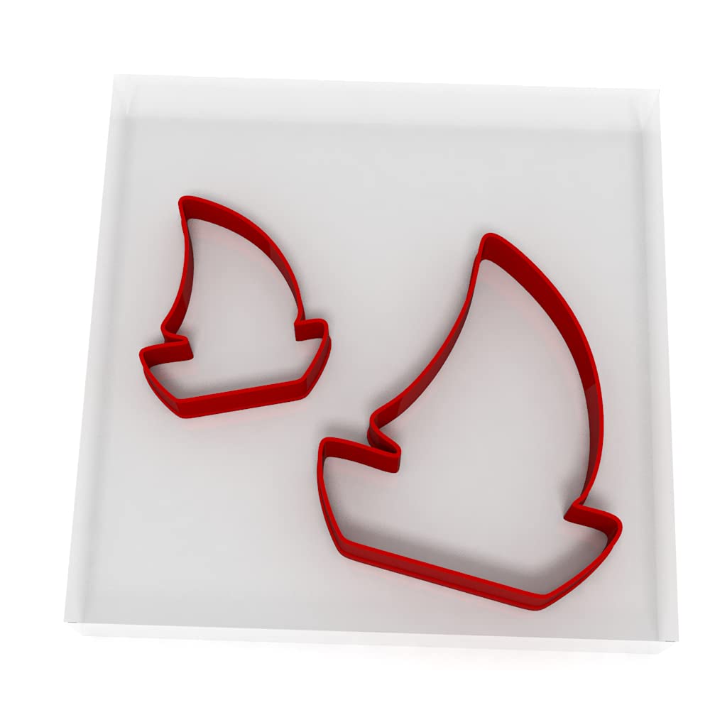 Custom Cutters Sailboat Cookie Cutter Set of 2 (5CM + 8CM)
