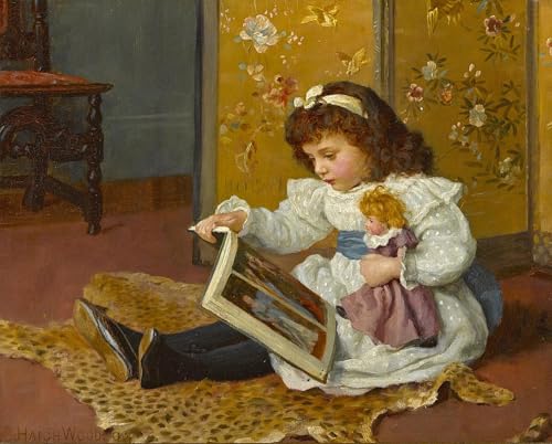 Tableau L'heure du conte Charles Haigh Wood pour habiller un mur vide 60x90cm