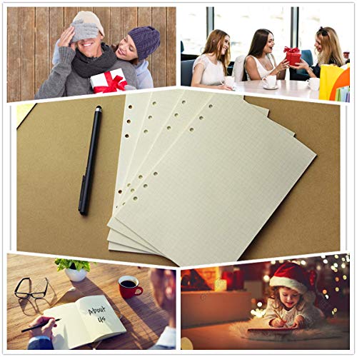 Papel de refil de agenda A6, 3,58-x-17,2 cm, papel 100 g/m², 80 folhas (160 páginas), design ponto/l