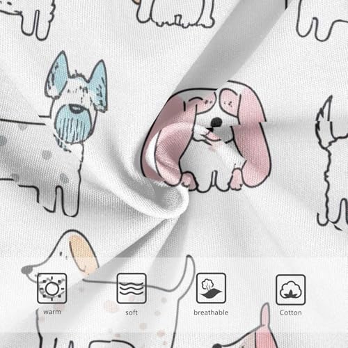 Cartoon Toddler Girls Underwear 2t Cotton Girl Panties Cute Cute Cartoon Dogs White Briefs Underpants3