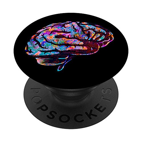 Phsychedelic Art Tie Dye Human Brain Cool Neurologist Gift PopSockets Grip and Stand for Phones and Tablets