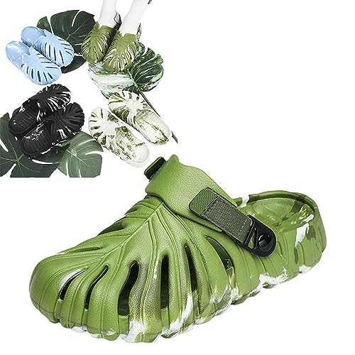 Chaussons antidérapants Monstera été intérieurs extérieurs légers
