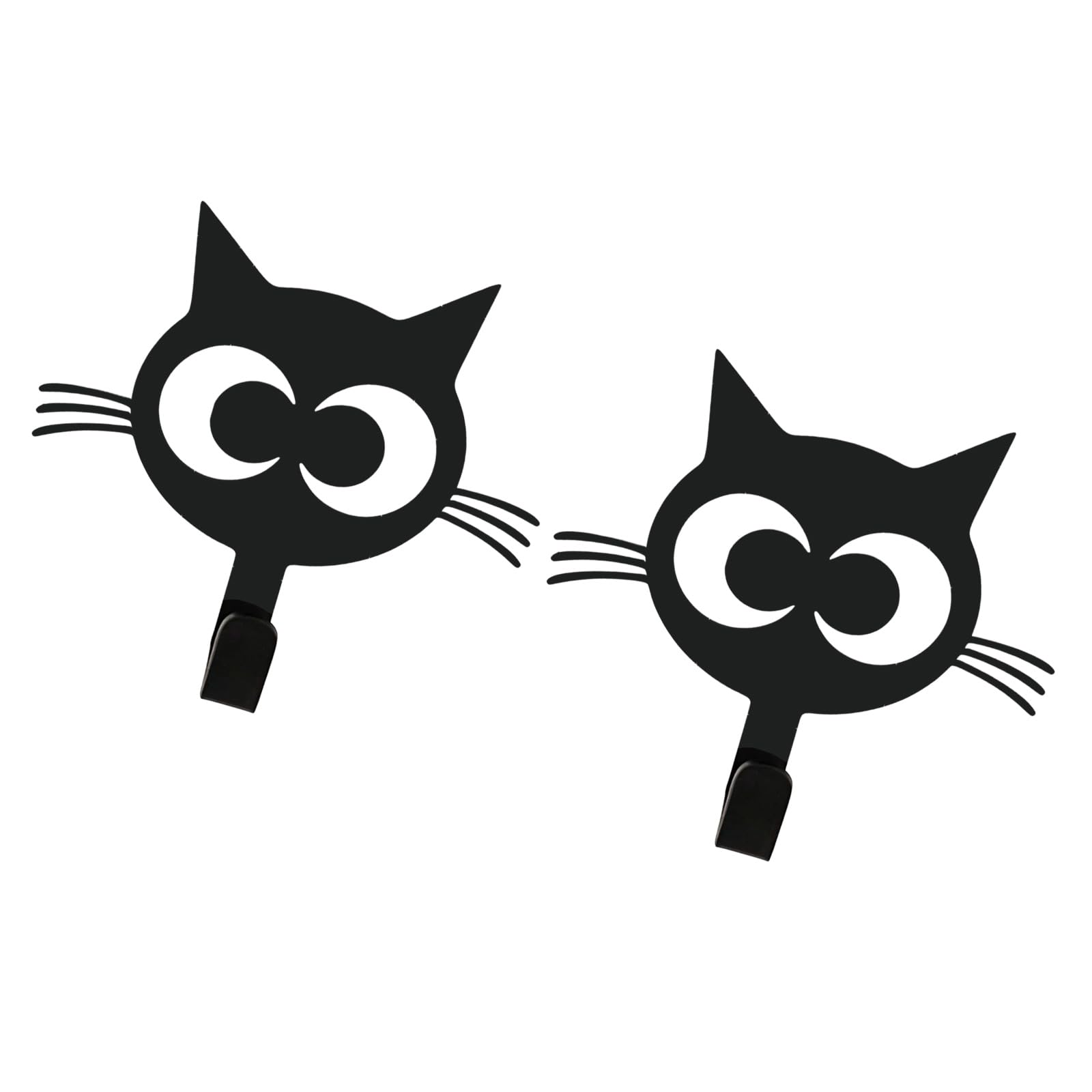 carotoe of Decorative Cats Door Hooks Metal Construction Hanger Great for Bedroom Bathroom and Entryway Storage Decorative Puss Fasteners