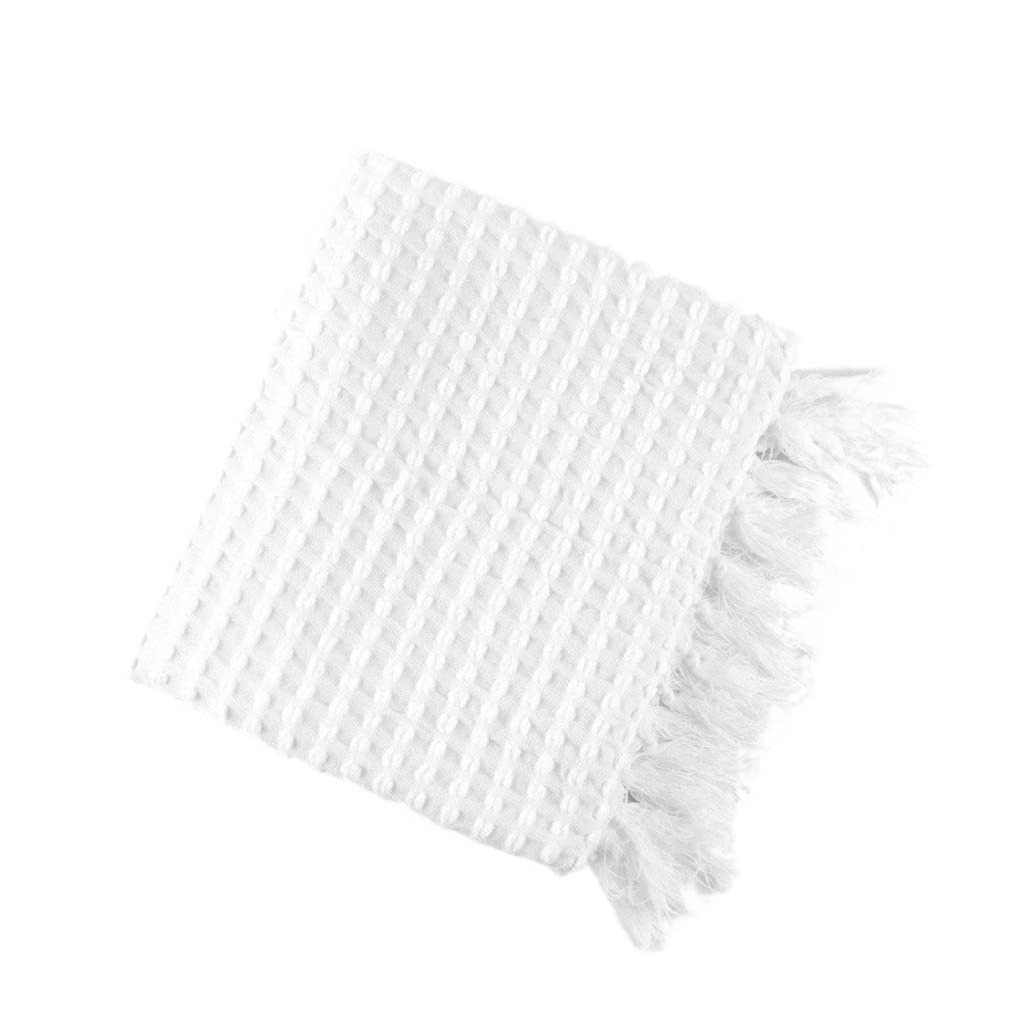 Couverture chenille tricotée 130x240 cm jeté de canapé et lit mince