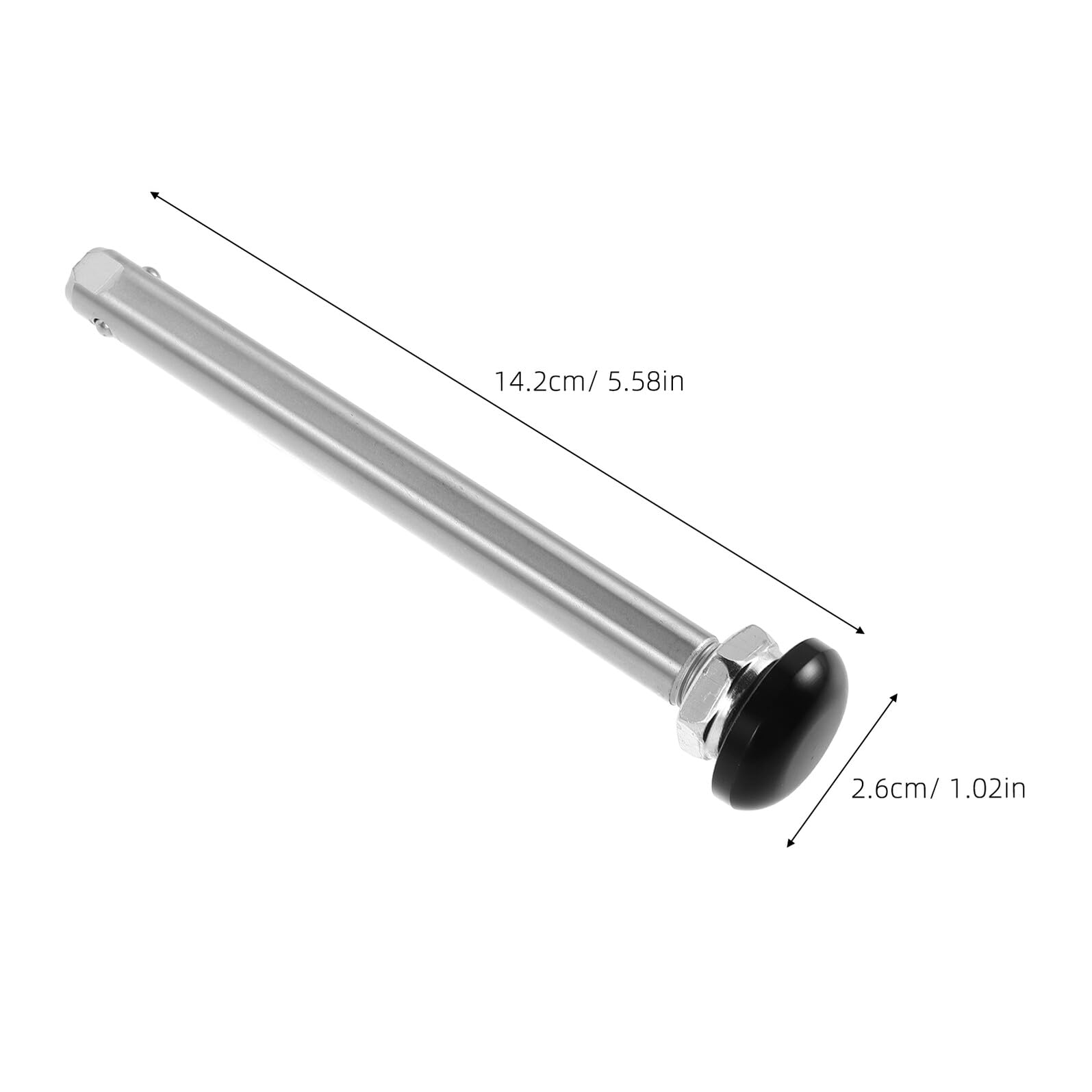 Eje de silla de ruedas de cierre rápido de acero inoxidable, 12 mm x 115 mm, resistente al desgaste, ligera y deportiva, eje de repuesto para movilidad y sillas de ruedas deportivas