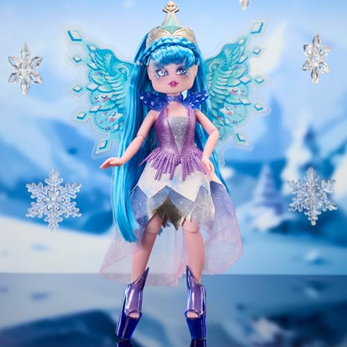 Image of Royale High 9 inch Fashion Doll - Demi The Ice Fairy, Wave 2, Series 2 - Fairy Journal, Comb, and Virtual Item Code Included - Amazon Exclusive - Ages 5+