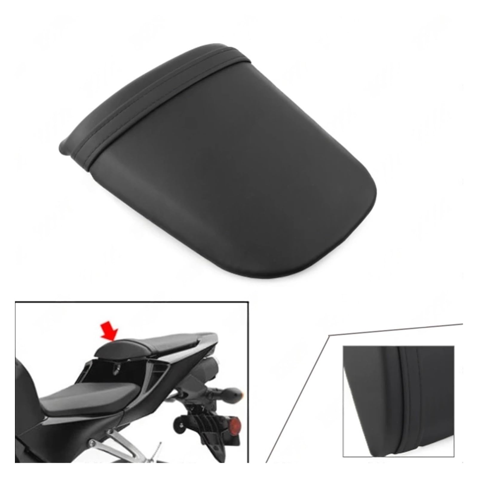 Asiento Pasajero Motocicleta Cojín De Asiento Trasero para Pasajero Motocicleta, Funda Confort, Repuestos Y Accesorios para CBR 600RR 2007-2020