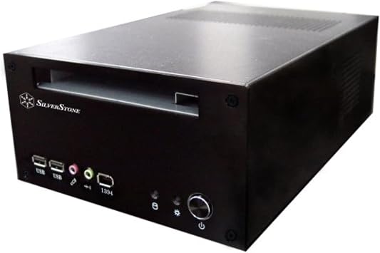 Silverstone Aluminum Alloy Mini-ITX Case with 60-Watt DC to DC Adapter LC12B Black