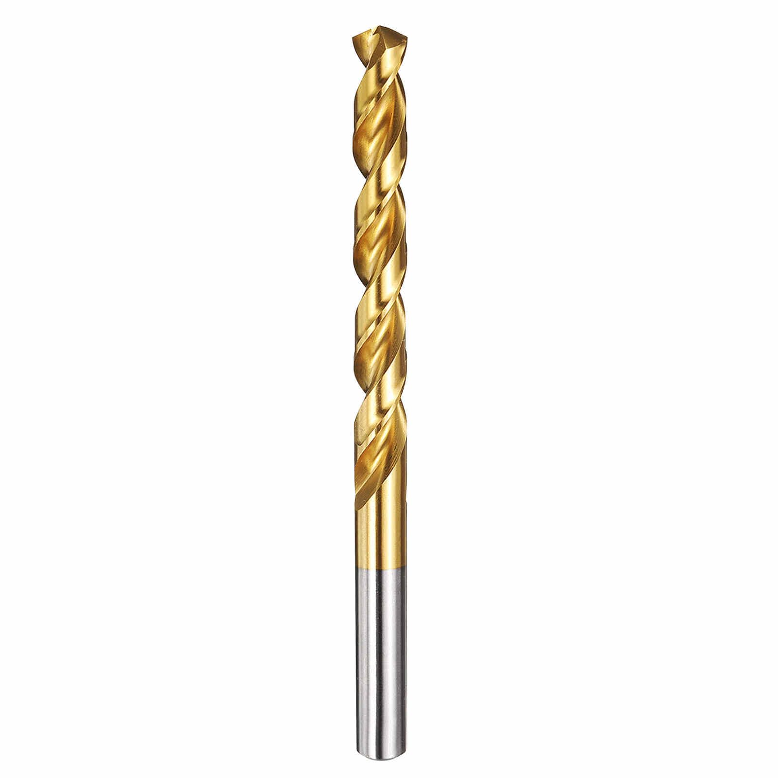 Kozelo 1pcs Drill Bit - [8mm Diameter] M42 8% Cobalt HSS Cutting Tool for Machining Hard Metal Stainless Steel Woodworking Handicraft Use, 135° Cutting Angle TiN