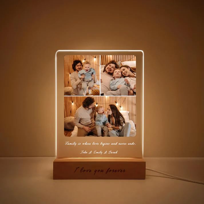 THE GRANDEUR Customised Photo Frame, Personalized Picture, Printed Led Lamp for Anniversary, Valentine, Birthday, Wedding Gifts for Him, Her, Men and Women (B0DFZN14NQ) Amazon Price History, Amazon Price Tracker