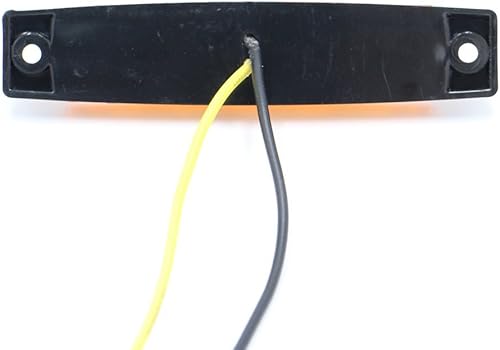 Miniatura 5 de TMH 20 luces LED de 3.8 pulgadas ámbar + luz roja, 6 luces de marcador laterales, luces de marcador de remolque, lámpara de marcador lateral trasera