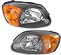 Garage-Pro Headlight Assembly Compatible with 2003-2006 Hyundai Accent Halogen, HatchbackSedan, Set of 2, Driver and Passenger Side, Clear Lens