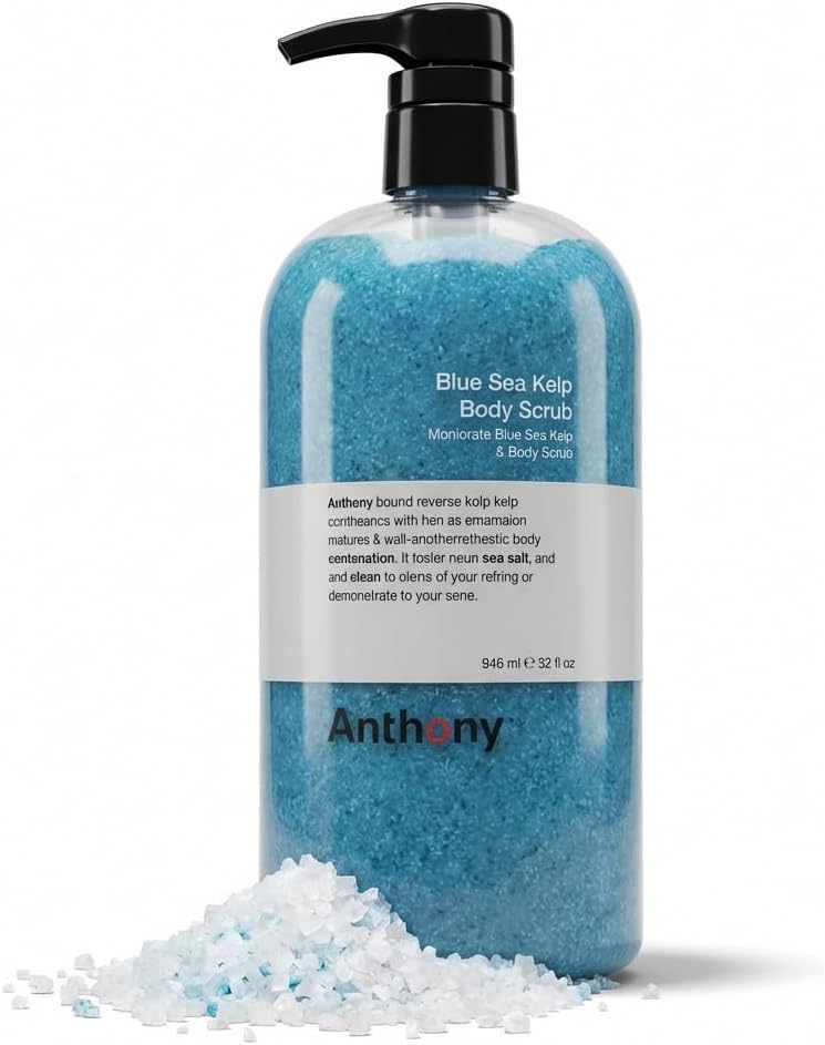 Anthony Logistics For Men Blue Sea Kelp Body Scrub 946ml/32oz