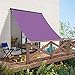 Store Brise-Vent Protection Solaire 2X3M Protection Solaire Protection Contre Les Intempéries Voile D'Ombrage Résistant à L'Eau Protection Solaire à Angle Droit pour Jardin, Terrasse, Camping, Violet