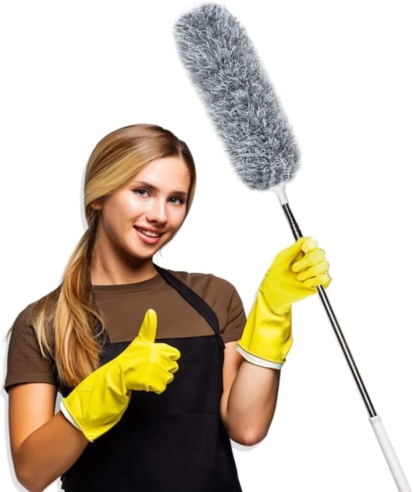 LITHINUS ENERGY Microfiber Feather Duster Bendable & Extendable Fan, Cleaning Duster with 100 inches Expandable Pole Handle for High Ceiling Fans, Windows mops (Fan Cleaning) (B0CQV8CZ2H) Amazon Price History, Amazon Price Tracker