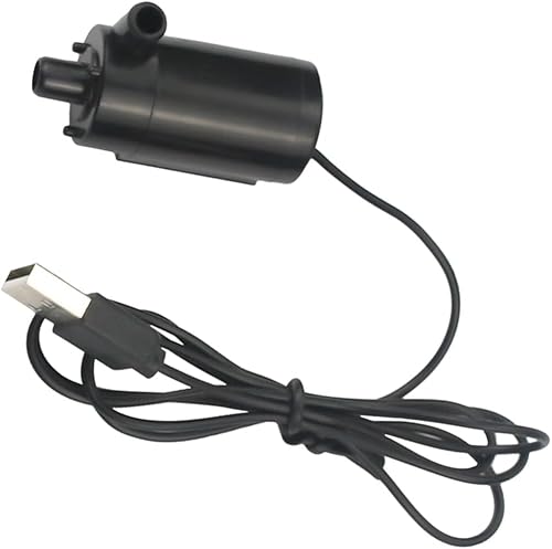 Miniatura 6 de Mini bomba de agua micro sumergible USB de 3 a 5 V CC, pequeña bomba de acuario para pecera, acuarios, fuente de estanque, jardín hidropónico (negro)