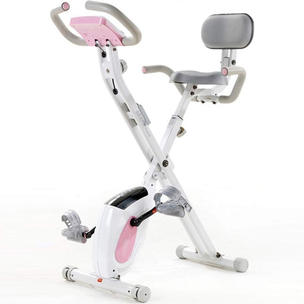 Indoor Cycling Bike Compact Indoor Exercise Bike Indoor Foldable 8-Speed Resistance Exercise Bike Household Magnetically Controlled Silent Spin Bicycle 1.5kg Flywheel