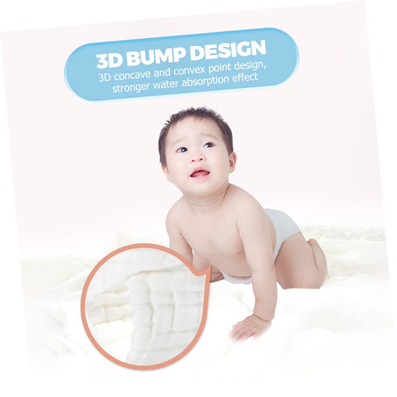 Beatifufu Newborn Cloth Diapers 5pcs Washable Diaper Pants Leakproof Soft Gentle Material