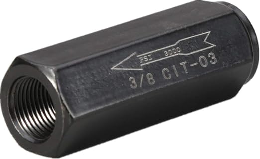 Hydraulic Check Valve 3/8" NPT Pump Oil 3000psi no Return Valve Single Way (3/8")