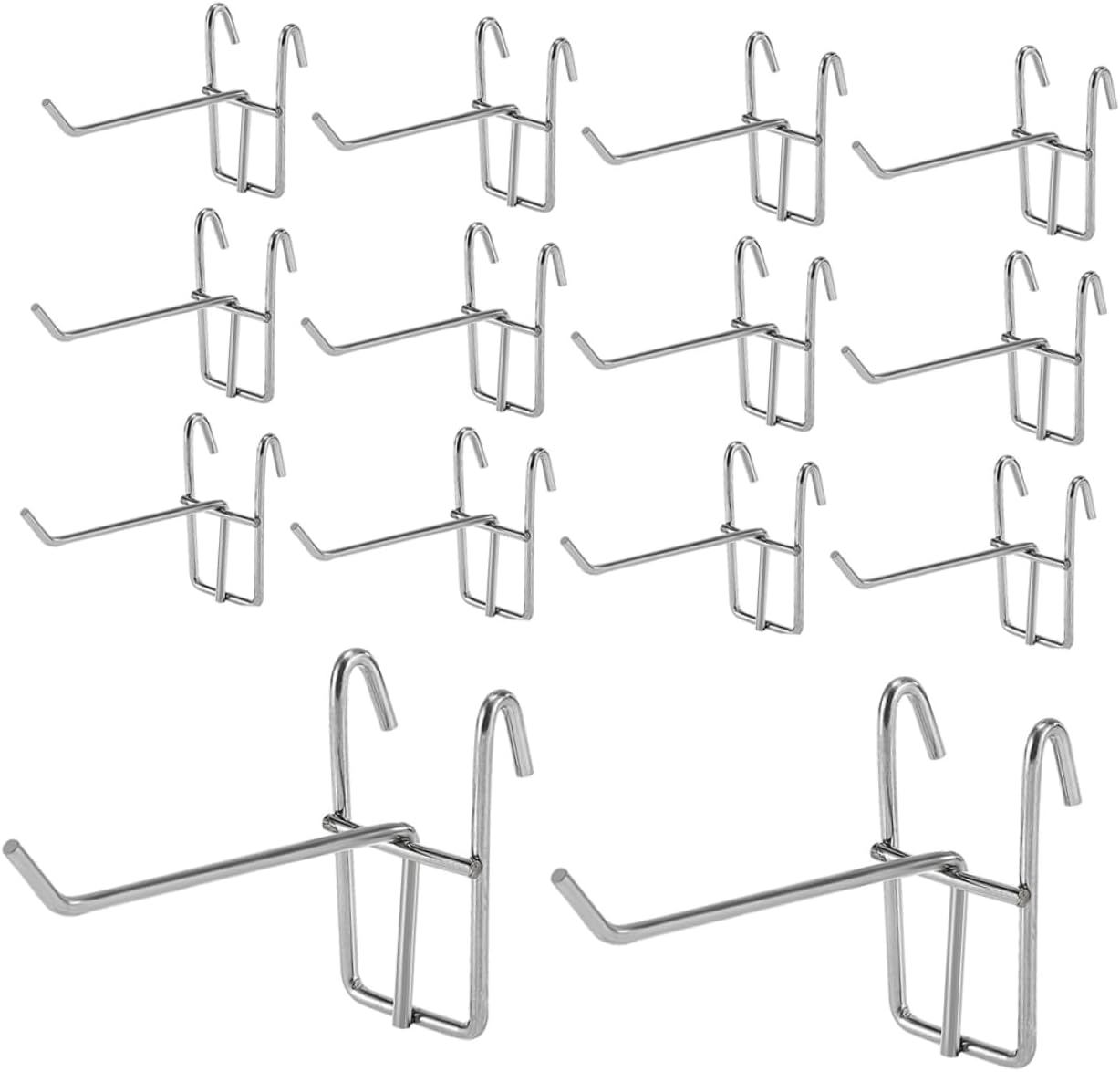 40pcs Wall Hooks Wire Wall Grid Brackets for Display Space Saving Organizers