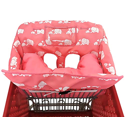 image for Love&go Soft Pillow Attached 2-in-1 Shopping Cart and High Chair Cover