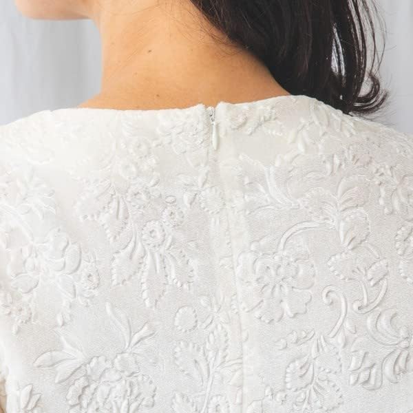 【新品未着用】#NARACAMICIE　エンボスベロアボリュームスリーブブラウス NARACAMICIE】エンボスベロアボリュームスリーブブラウス(3(2L