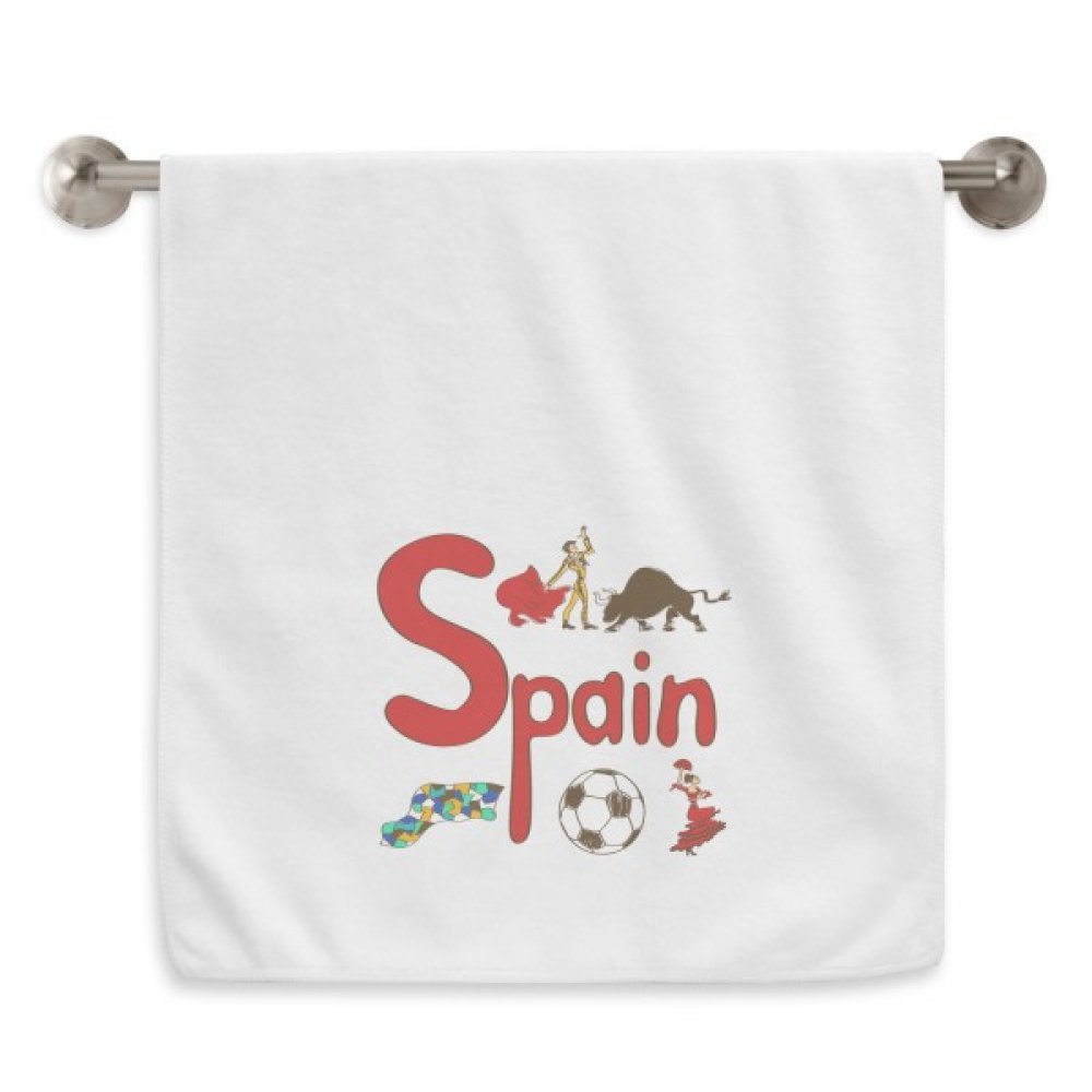 Serviette Espagne souvenir touristique blanc idée cadeau pour passionnés voyage