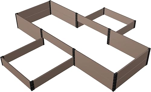 Miniatura 2 de Everbloom Cama de jardín modular escalonada: una cama de jardín elevada versátil y fácil de montar con fondo abierto para cultivar verduras, flores