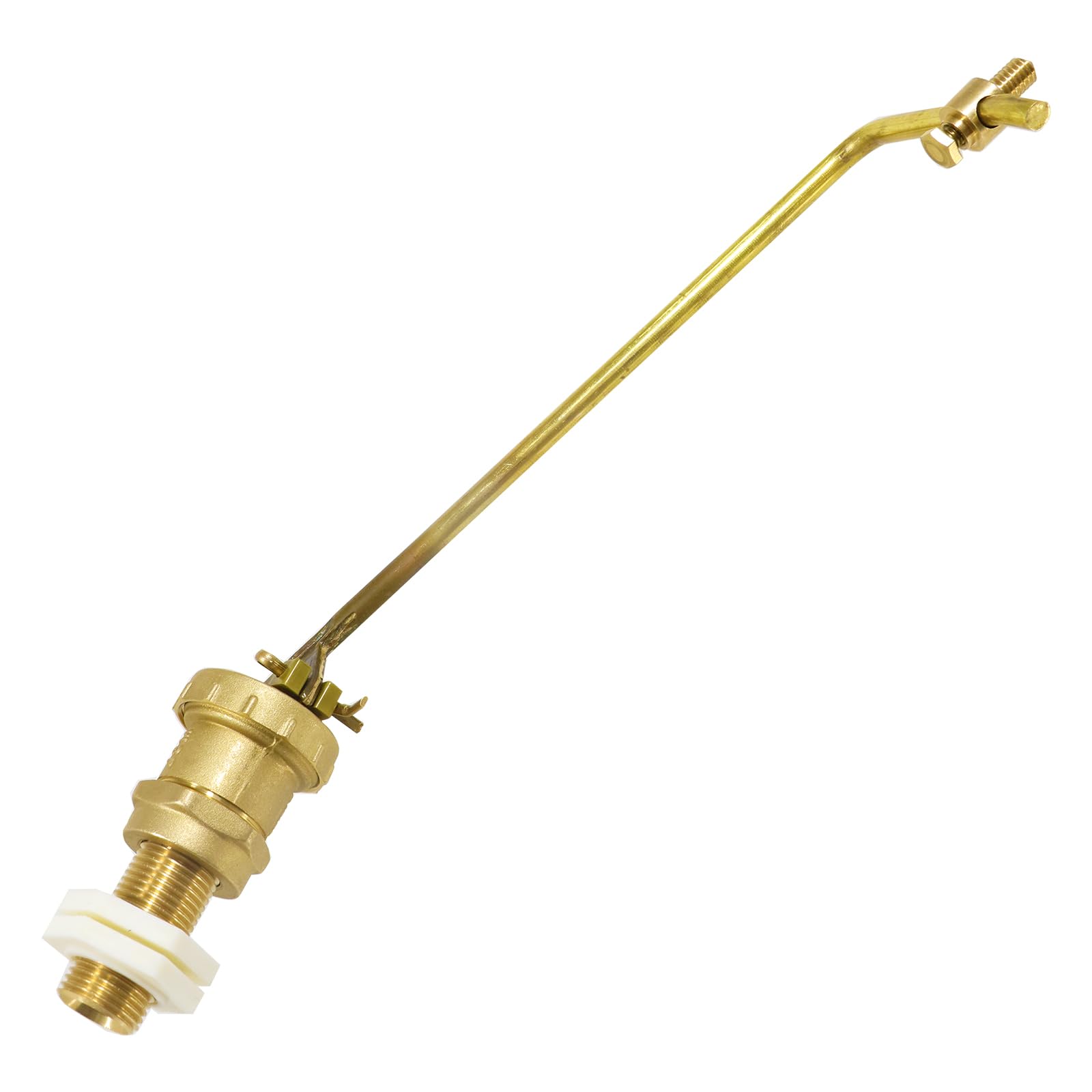 SPARES2GO 1/2" Ball Valve Part 2 Low Pressure Side Entry Toilet Cistern BS1212/2 Ballcock Float Arm, Brass - Image 4