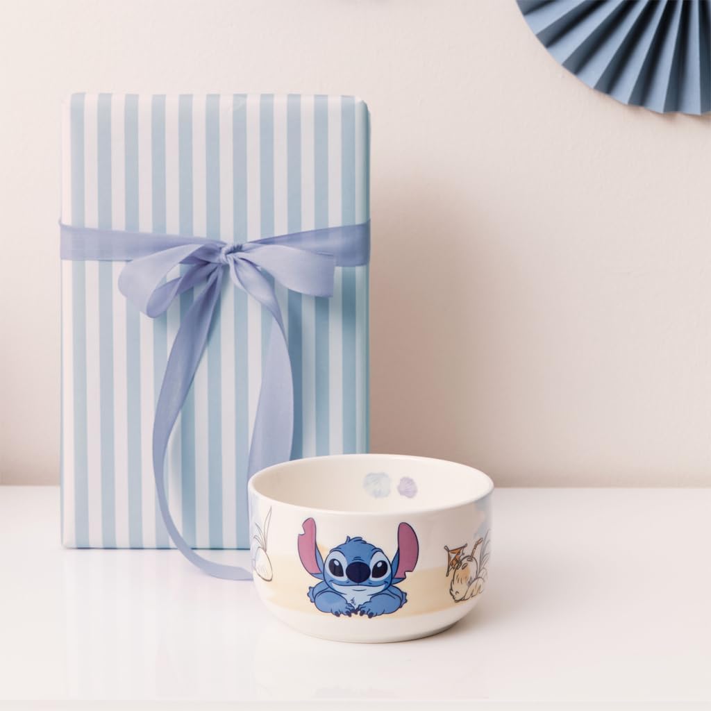 Villeroy & Boch - Disney Stitch Children's Cereal Bowl, Dishwasher Safe, Microwave Safe, Bowl for Kids, Premium Porcelain