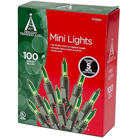 100-Count Green Christmas Light Set Cover