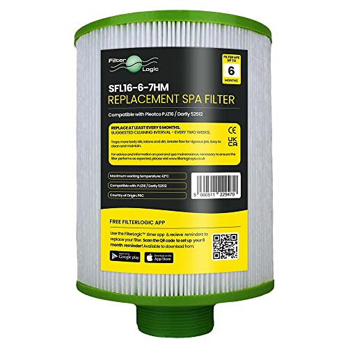 Filtre de spa SFL16-6-7HM Filterlogic compatible avec Pleatco PJZ16 et Darlly SC753