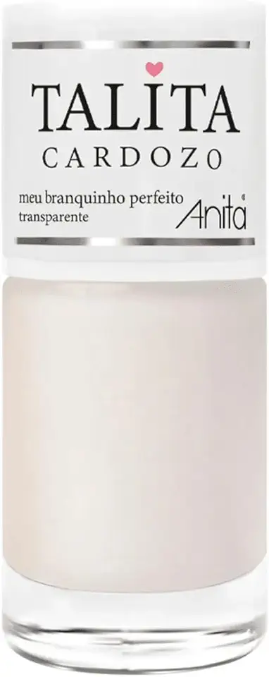 Esmalte Anita - Meu Branquinho Perfeito 10ml - Cobertura Uniforme Sem Manchas - Coleção Talita Cardozo - Nude Cremoso Profissional