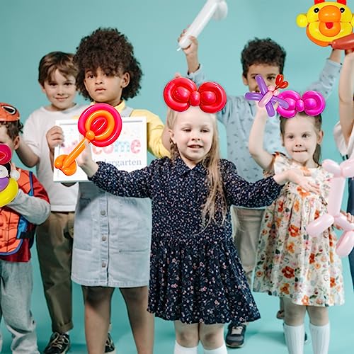 Image of 260 Long Balloons for Balloon Garland Thickening Skinny Latex Twisting Animals Modeling Christmas Birthday Wedding Party Festival Decorations 100pcs