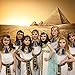 LFEEY 5x3ft Egyptian Pyramids Backdrop Egypt Ancient Architecture Ruins Photography Background Sky Clouds Photo Studio Props Adult Boy Girl Artistic Portrait Nature Scenic Vinyl Wallpaper