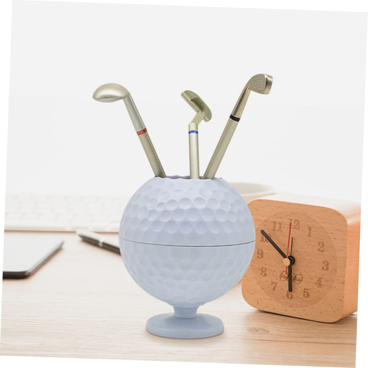 VILLCASE 3sets Portapenne Golf Decorazione Scrivania Per e Casa Per Appassionati Golf Organizer Per Penne e Idea Per Compleanni e