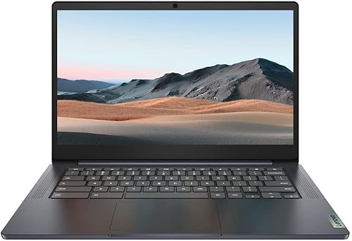 Lenovo 14" Chromebook Laptop (Latest Model), Mediatek 8-Core Processor, 4Gb Lpddr4X Ram, 64Gb Emmc, Wi-Fi, Webcam, Usb-C, Long Battery Life, Nly Mp, Abyss Blue, Chrome Os #TOP6