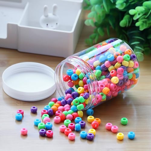 SATINIOR 6 Pack 10 oz Plastic Jars Containers with Lids Wide-mouth Refillable Leakproof Reusable Round Empty Jars for Travel Cosmetic Dry Food Spice Candy Cookie Home Kitchen Organizing(White) by SATINIOR - Image 5