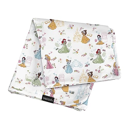 Image of Milk Snob Disney Princess Baby Girl Swaddle Blanket, Soft Receiving, Security Bed and Play Blanket, Toddler and Infant Baby Bedding Registry and Shower Gifts, Newborn Essentials, 35x35