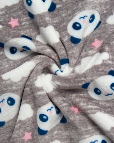 Rene Rofe Girls' Pajama Set - 2 Piece Velour Long Sleeve Sleep Shirt and Pajama Pants - Cozy Sleepwear Set for Girls (4-12)4