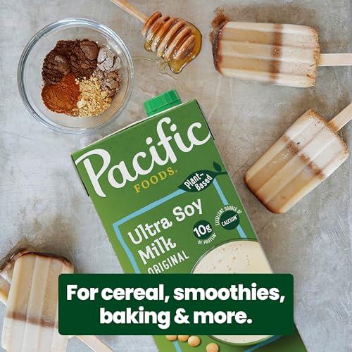 Pacific Foods Original Ultra Soy Milk, Plant Based Milk, 32 oz Carton