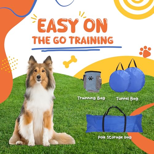 image for POPMOON Agility Training Equipment for Dogs,Dog Agility Equipment for 