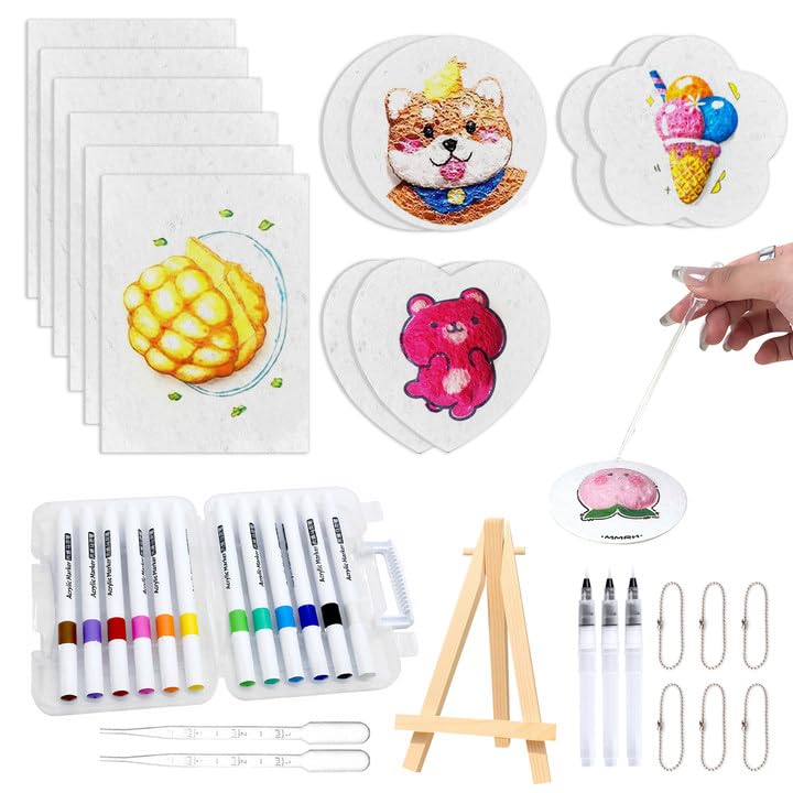 12pcs Magic Puffy Paint, Kit Pittura 3D per Bambini con 12 Pennarelli Colorati,...